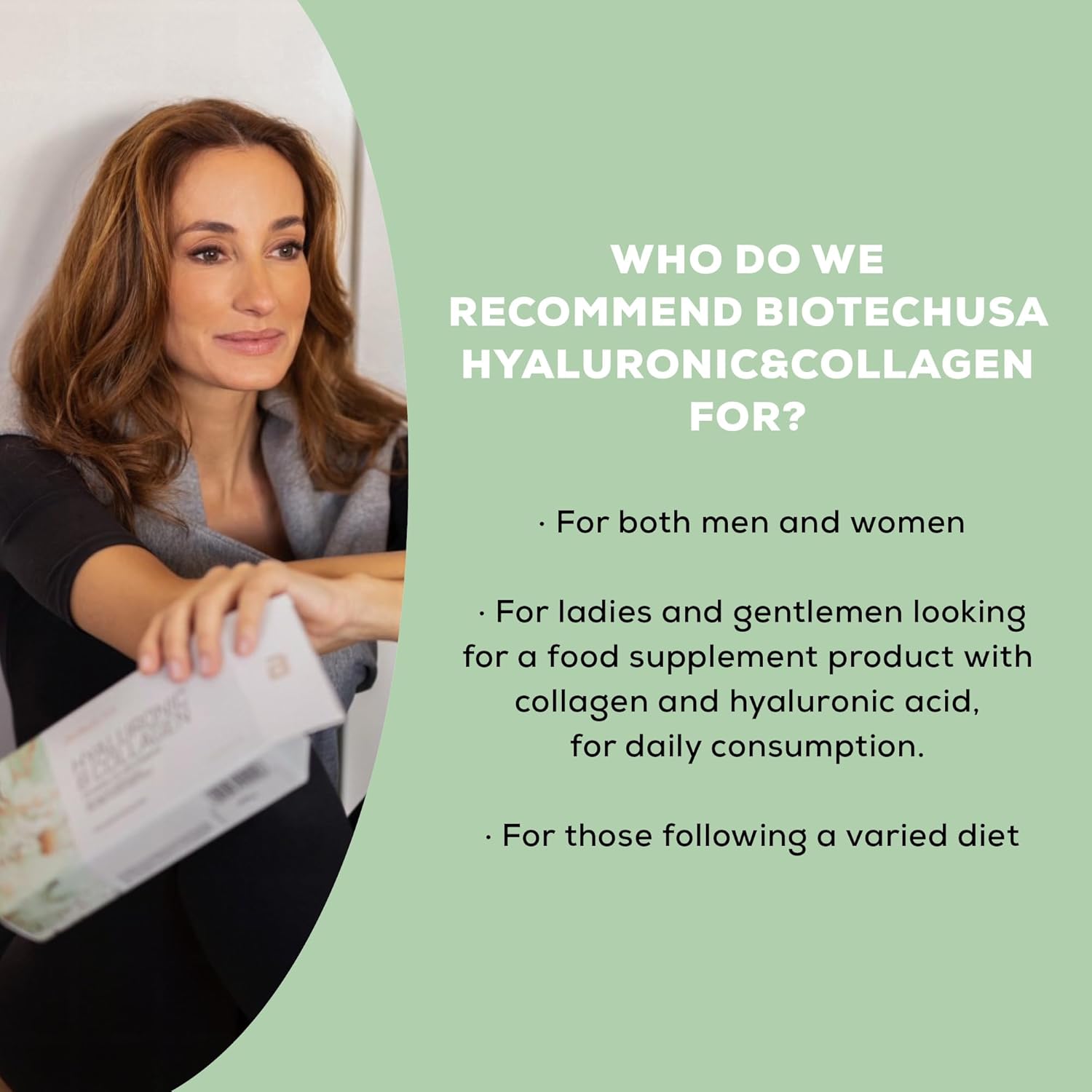 BioTechUSA Hyaluronic and Collagen capsules daily use bottle 120 count quantity