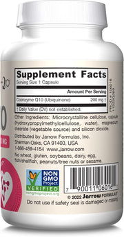 Barcode Image: Jarrow Formulas co q10 200mg veggie capsules 60 count barcode packaging