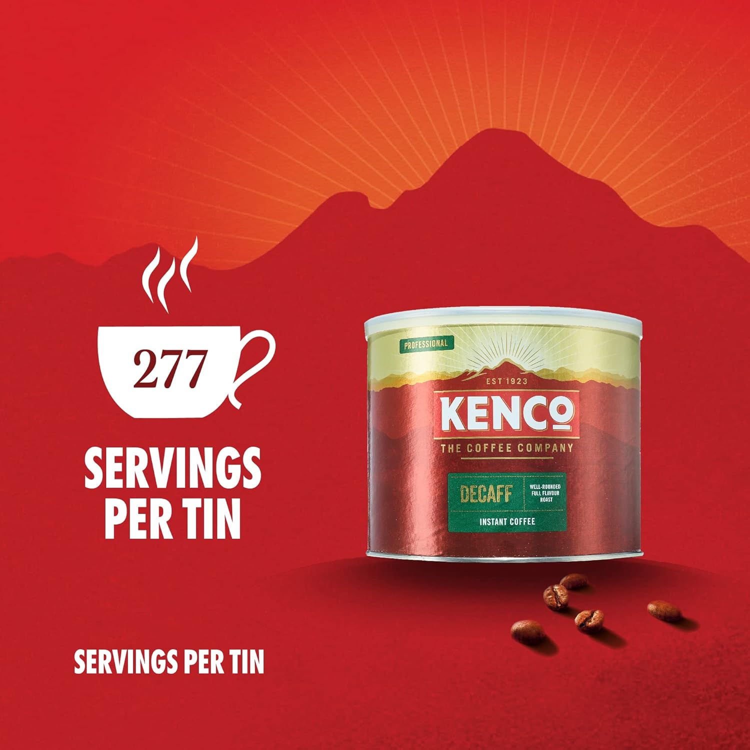 Kenco Decaffeinated Instant Coffee Granules - 500g