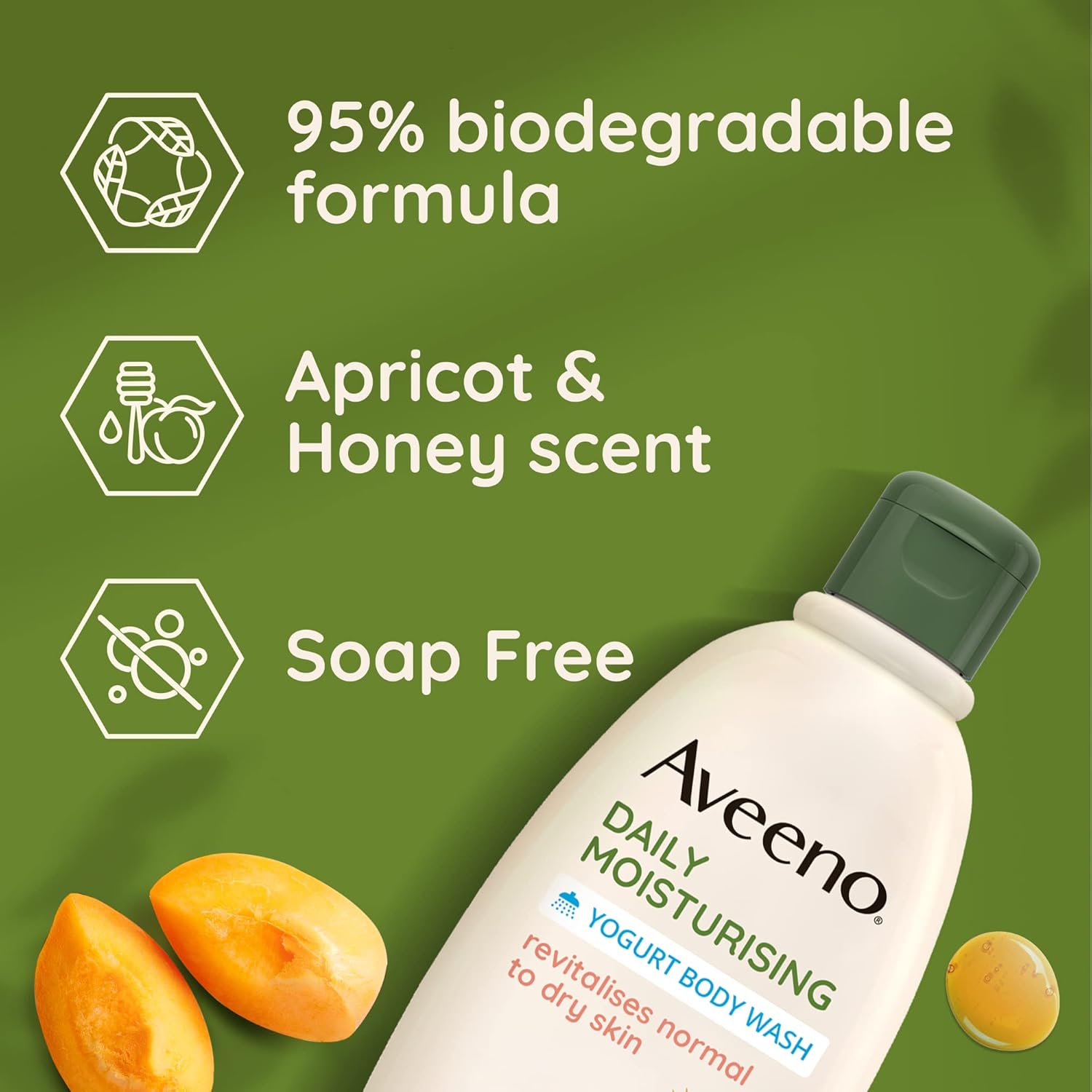 Aveeno Daily Moisturising Body Wash with Oat & Greek Yogurt - 300ml