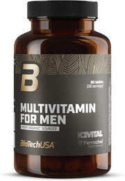 BioTechUSA Multivitamin for Men tablets supplement bottle 60 count quantity