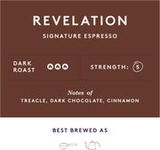 Union Revelation Espresso Blend Whole Bean Coffee - 200g