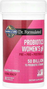 Garden of Life Dr. Formulated Women's Wholebiotic bottle, 30 capsules.