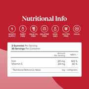 Novomins Nutrition Iron Gummies