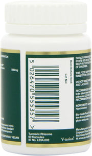 Bio-Health Turmeric Rhizome capsules bottle barcode 60 capsules