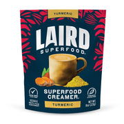 Laird Superfood turmeric non-dairy coffee creamer front pack 227g on white background