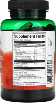 Supplement bottle with label showing 'Supplement Facts' on a green background