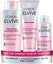 L'Oréal Paris Elvive Glycolic Gloss Shampoo & Conditioner Bundle 200ml + 150ml routine