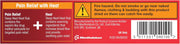 Back of Deep Heat Rub tube showing active barcode and warnings.
