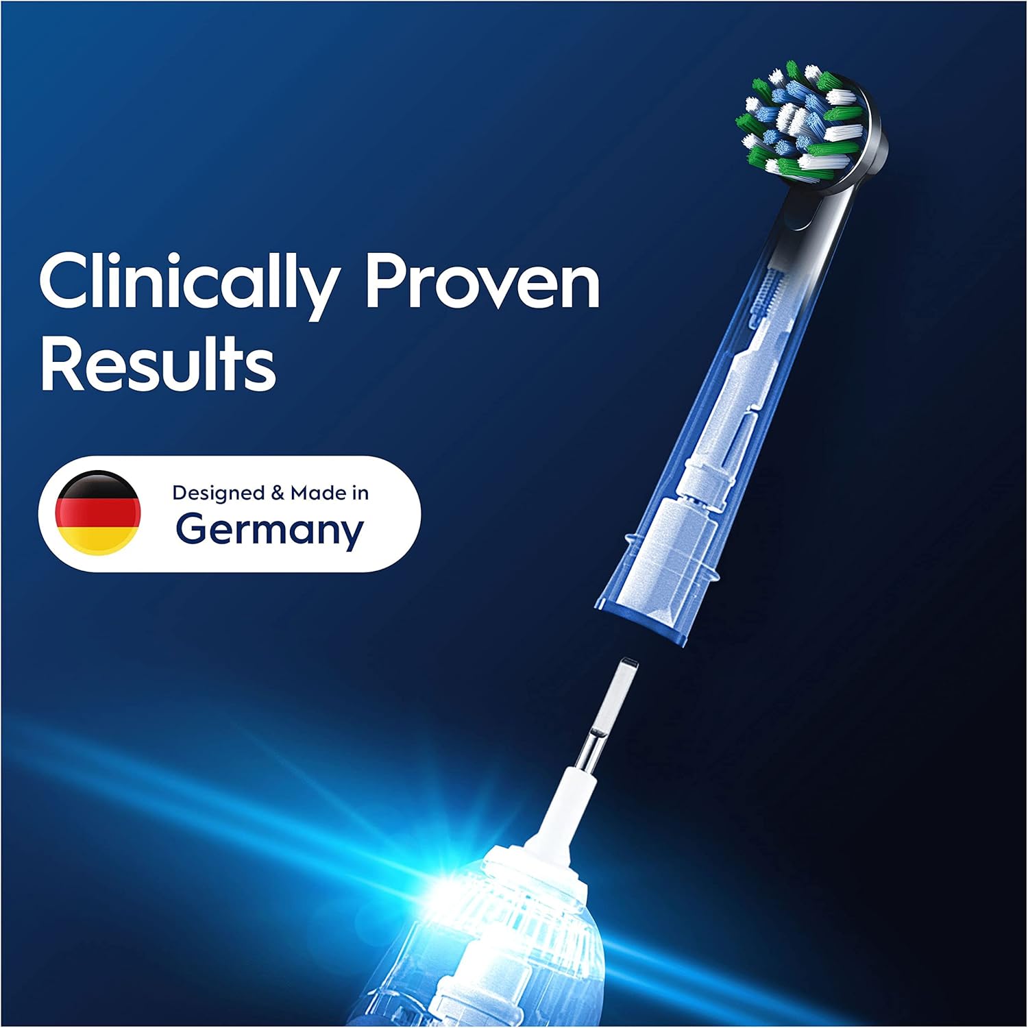 Oral-B Pro Cross Action Replacement Brush Heads, Black 