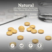 Floradix Iron & Vitamin Tablets 84 Tablets energy support