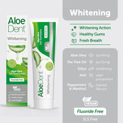 Aloe Dent Aloe Vera Whitening Toothpaste Fluoride Free - 100ml