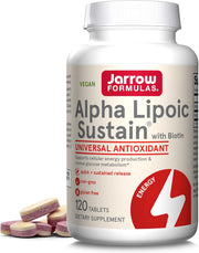 Front Image: Jarrow Formulas Alpha Lipoic Sustain 300mg 120 tablets front packaging bottle