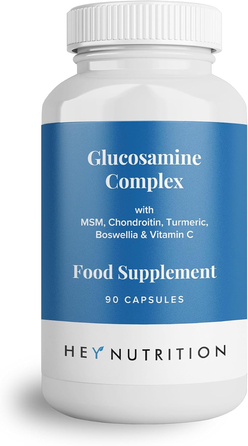 Hey Nutrition Glucosamine Complex bottle, 90 capsules for joint health.