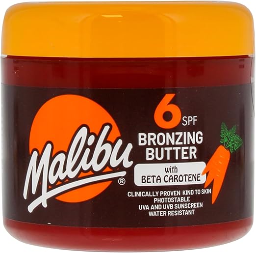 Malibu SPF6 Bronzing Butter with Carotene – 300ml | Deep Hydration & Enhanced Tanning for a Sun-Kissed Glow