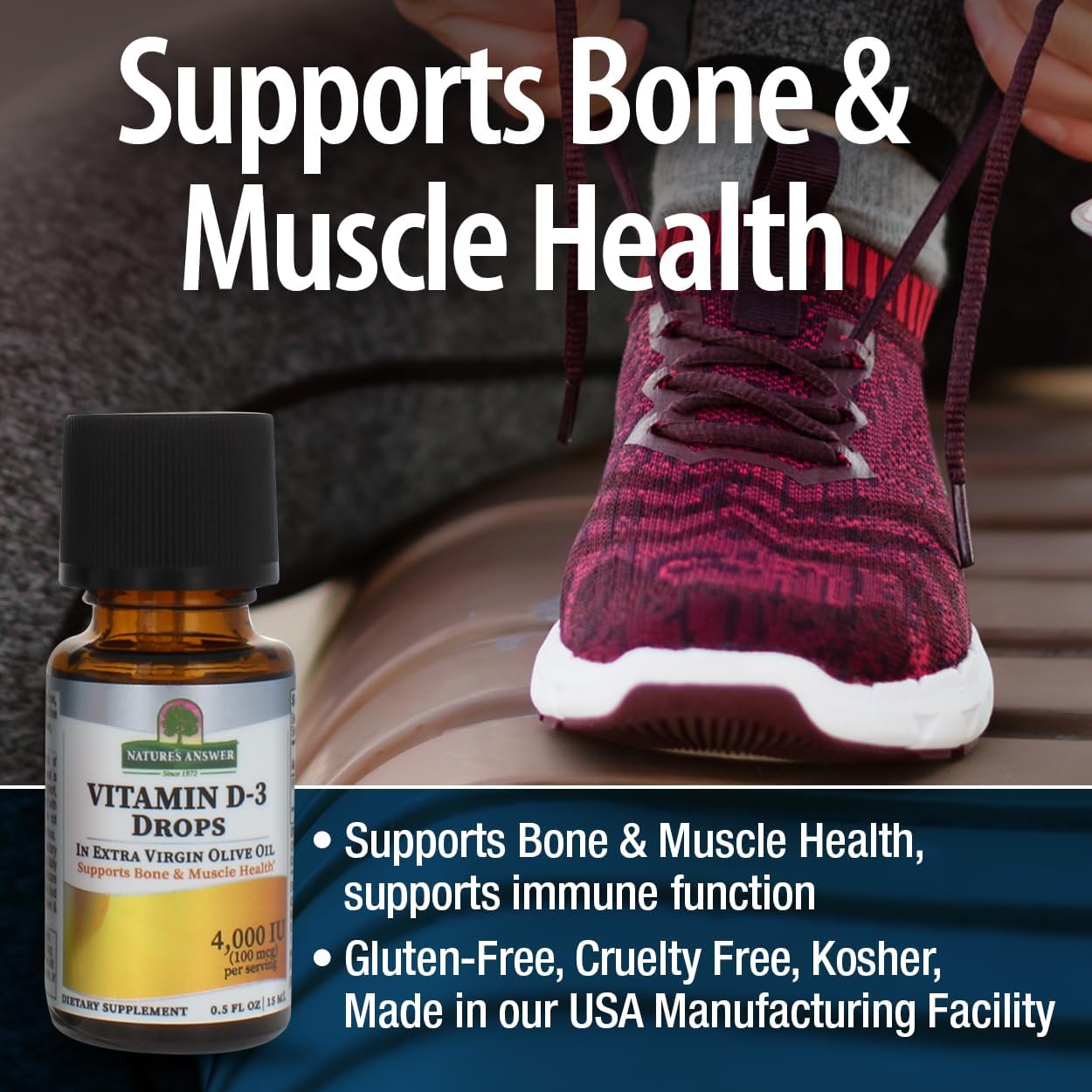 Nature’s Answer Vitamin D3 Liquid Drops 4000 IU - 15ml