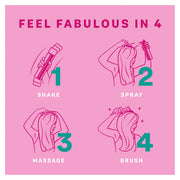 Batiste Dry Shampoo Blush Flirty Floral 200ml can, pink design on how to use