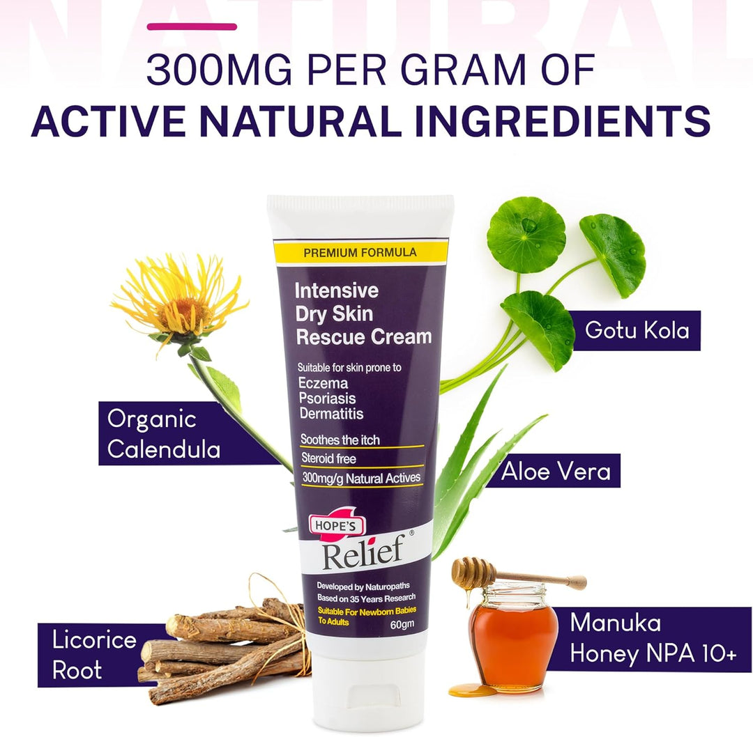 Hope’s Relief Premium Eczema Cream 125 g | Natural Relief for Eczema ...