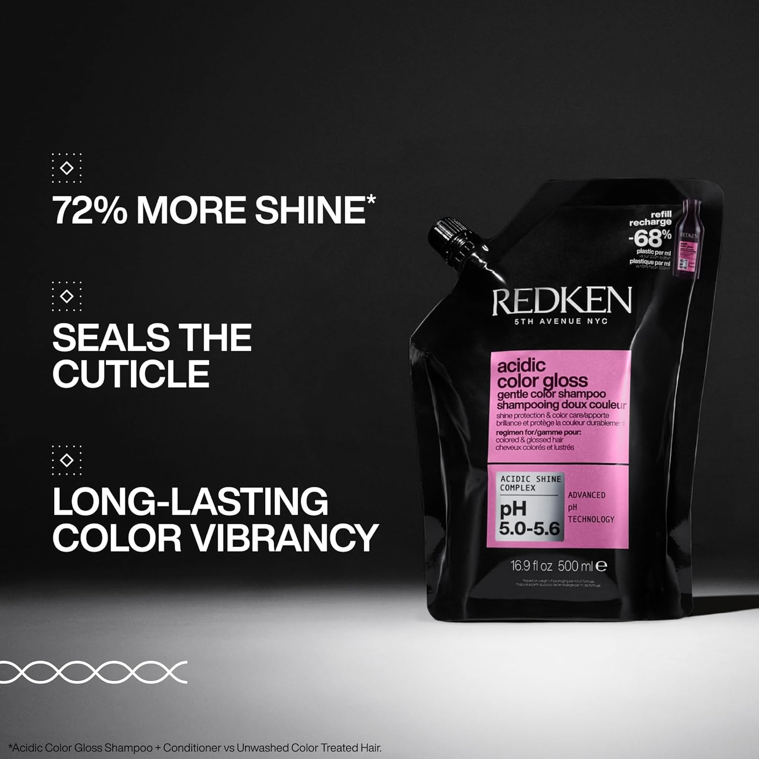 Redken Acidic Gentle Color Gloss Shampoo Refill - 500ml
