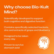 Bio-Kult Mind Probiotic with Zinc and Plant Extracts - 60 Capsules