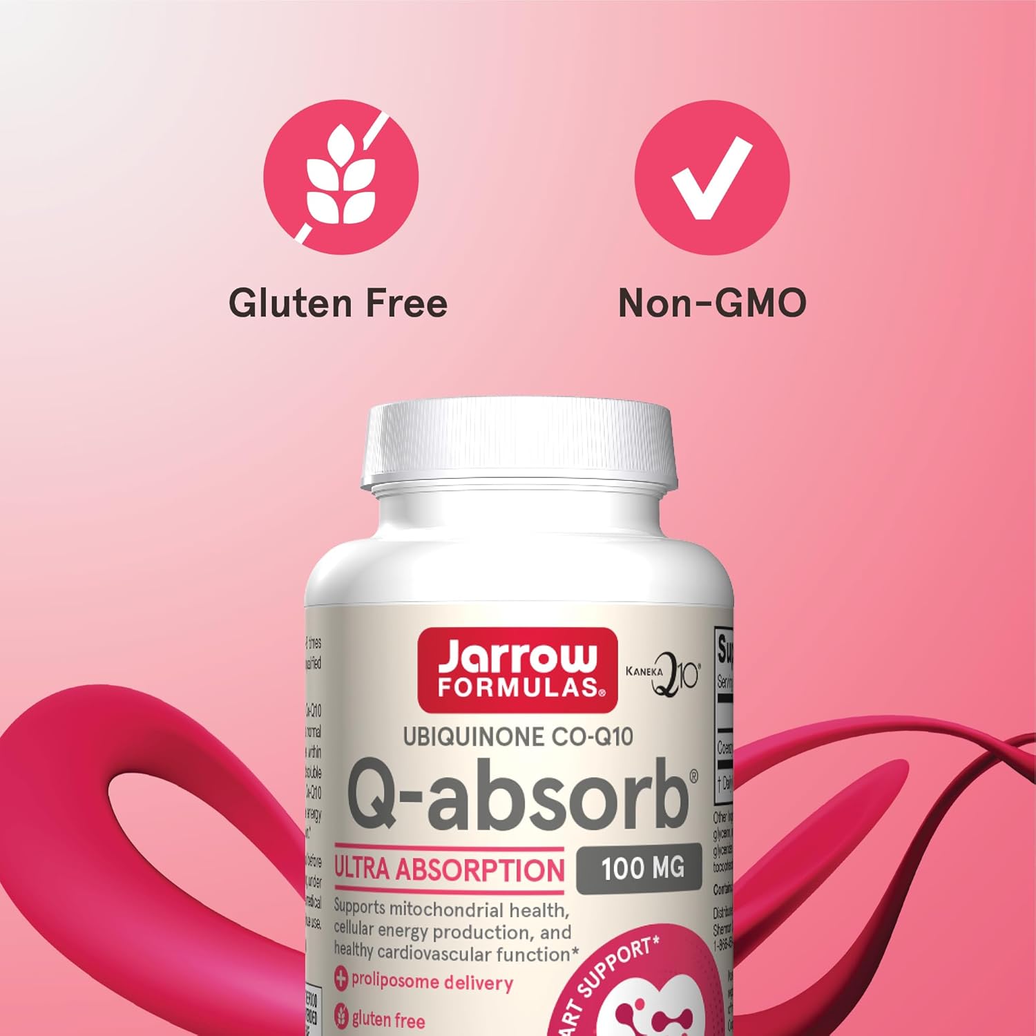 Jarrow Formulas CoQ10 Ubiquinone 100mg Q-Absorb Softgels