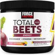 Force Factor Total Beets Beet Root Powder, Berry Lemonade Flavor, 30 Servings 201g