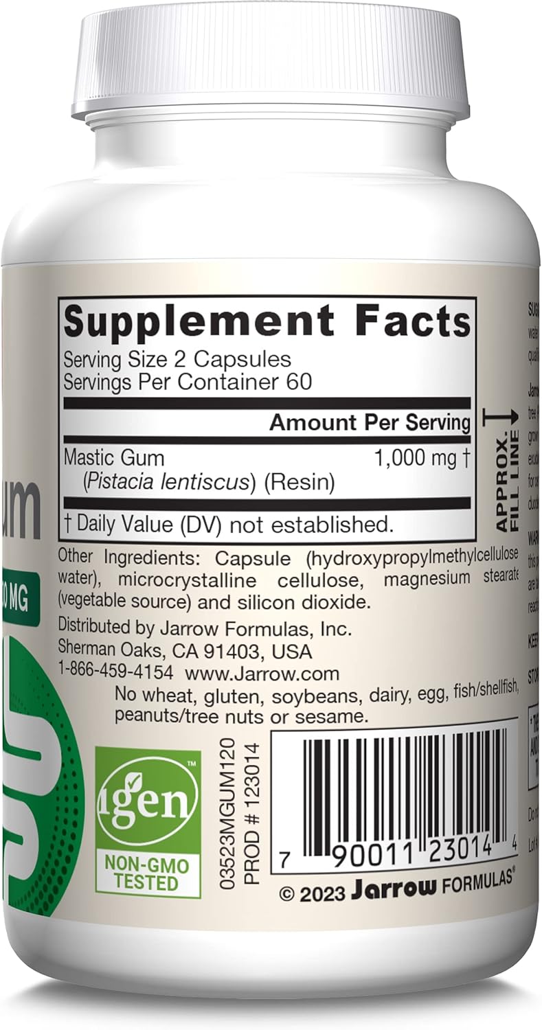 Jarrow Formulas Mastic Gum 1000 mg  60-120 Veggie Capsules