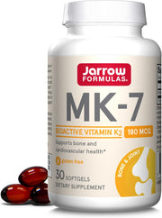 Front Image: Jarrow Formulas Vitamin K2 MK-7 90mcg softgels bottle 30 count