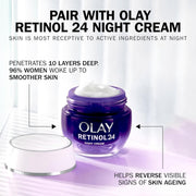 Olay Collagen Peptide Moisturising Day & night Cream routine.