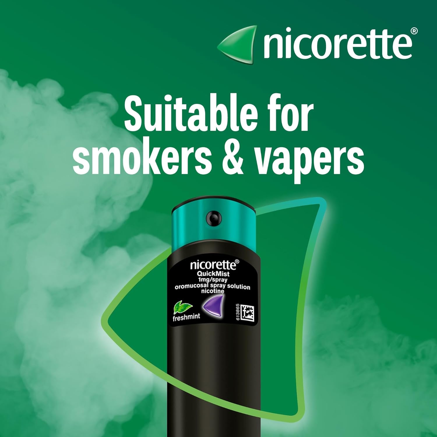 Nicorette QuickMist 1mg Mouthspray Freshmint – 2 x 150 Sprays