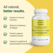 Hey Nutrition Natural Vitamin C 250mg Complex - 60 Capsules