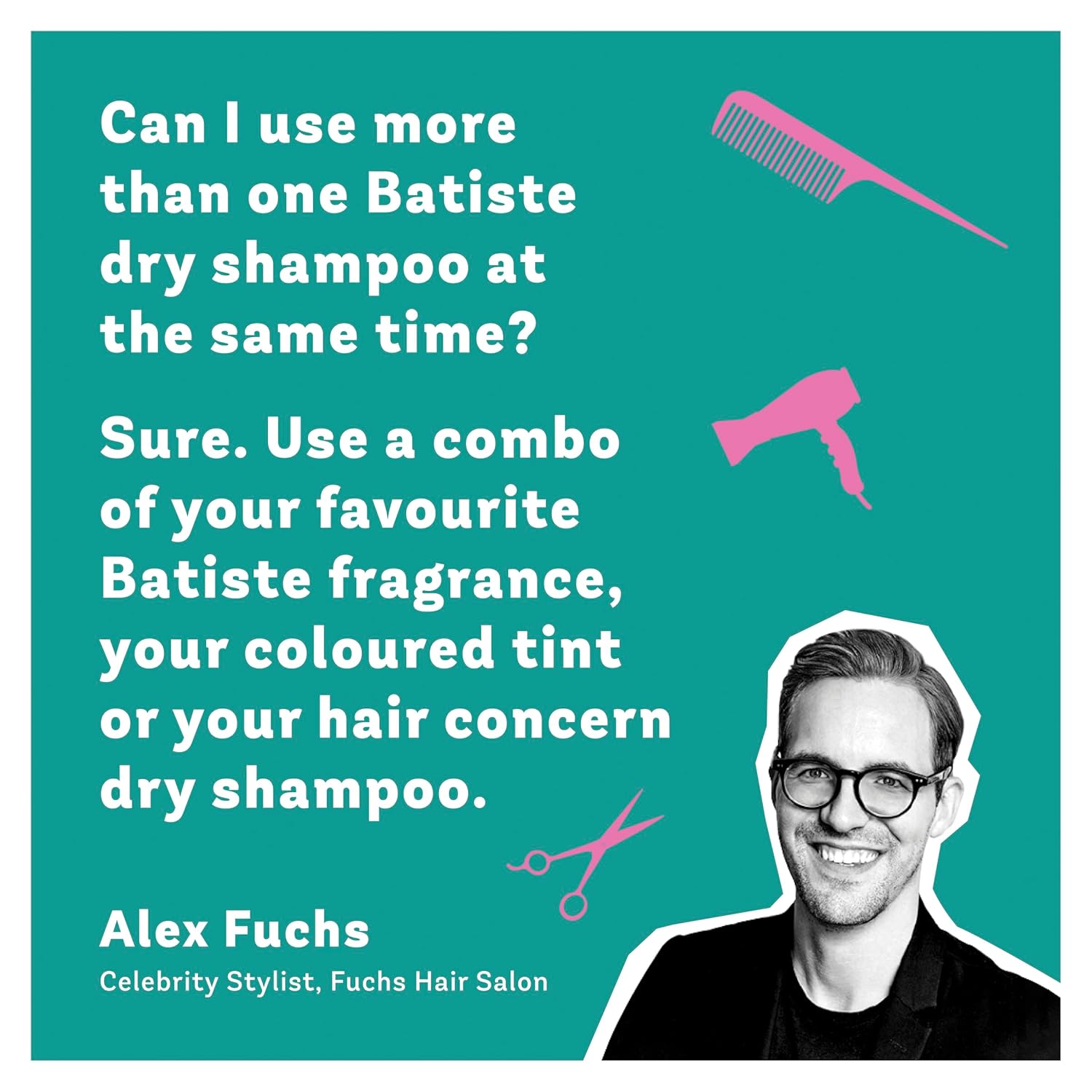 Batiste Blush Flirty Floral Dry Shampoo - 200ml For Fresh Hair, Vegan Formula