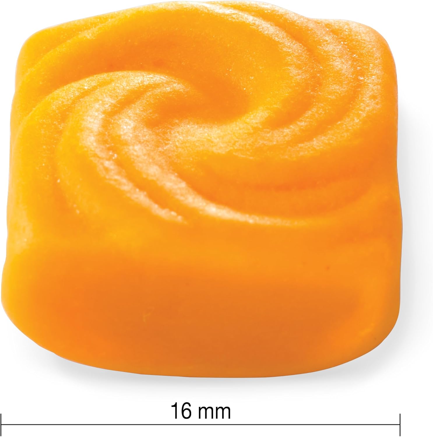 Jamieson Turmeric Mango Orange Gummies size.