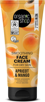 Organic Shop Smoothing Face Cream Apricot and Mango for Dry Skin tube 50ml