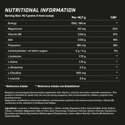 Supplement facts & ingredients image: XTEND Original BCAA Powder Raspberry Pineapple supplement facts ingredients tub powder 441g 30 servings