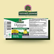Nature’s Answer Damiana Leaf alcohol free liquid extract 30ml barcode