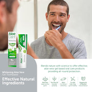 How to Use Image: Aloe Dent Aloe Vera toothpaste brushing teeth daily use 100ml