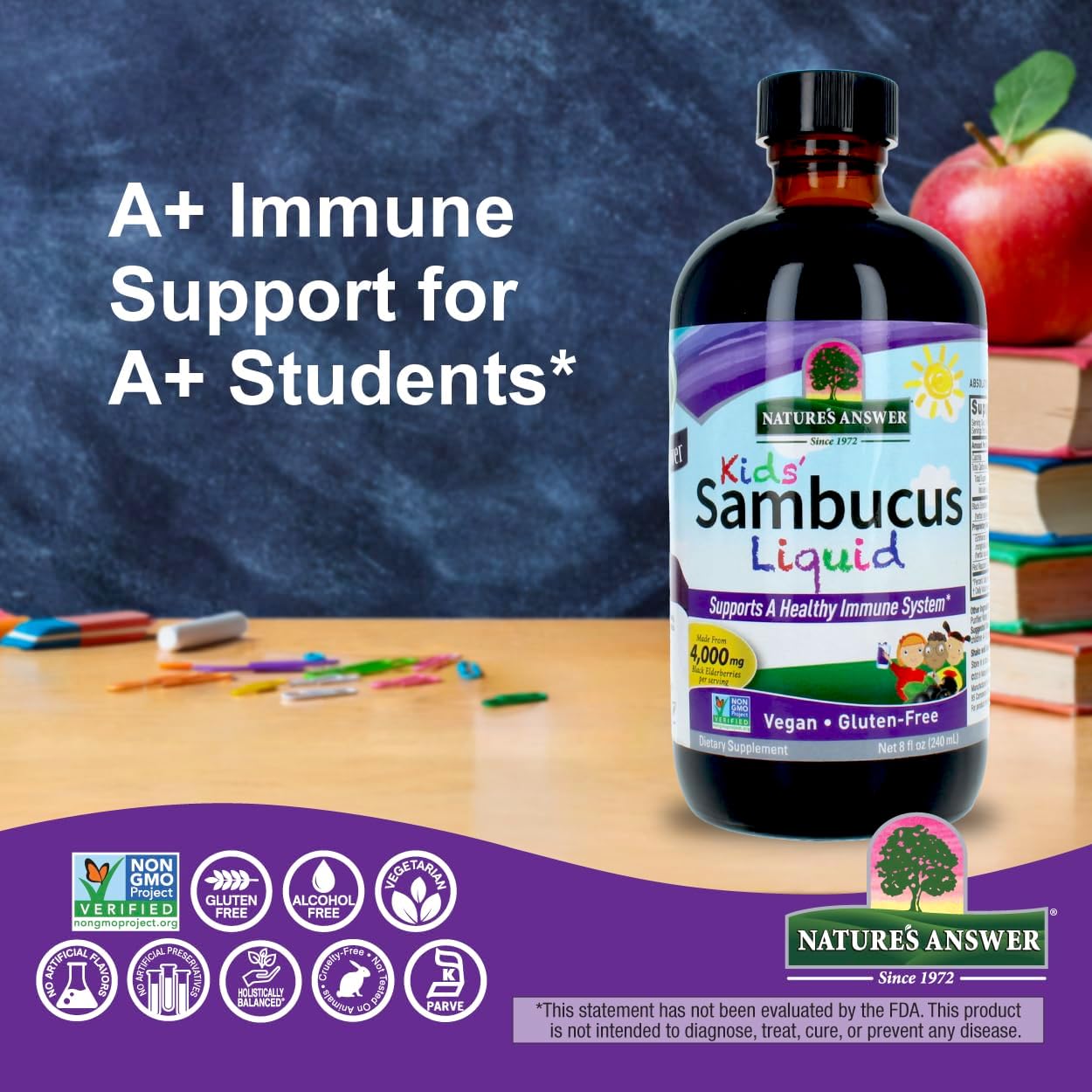 Nature’s Answer Sambucus Nigra Food Supplement for Kids - 240ml
