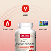Jarrow Formulas Trans-Pterostilbene 50mg - 60 Veggie Capsules