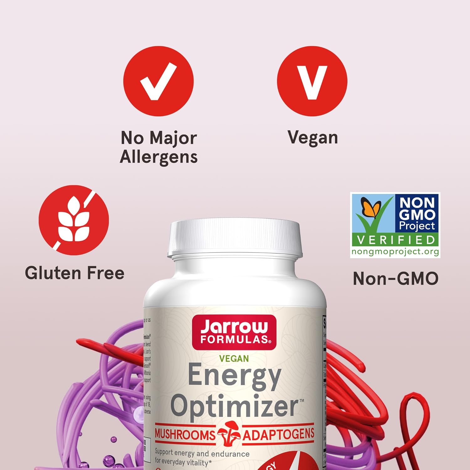 Jarrow Formulas Energy Optimizer Mushroom Complex - 90 Veggie Capsules
