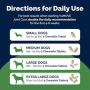 YuMOVE Joint Support Supplement for Dogs directions.