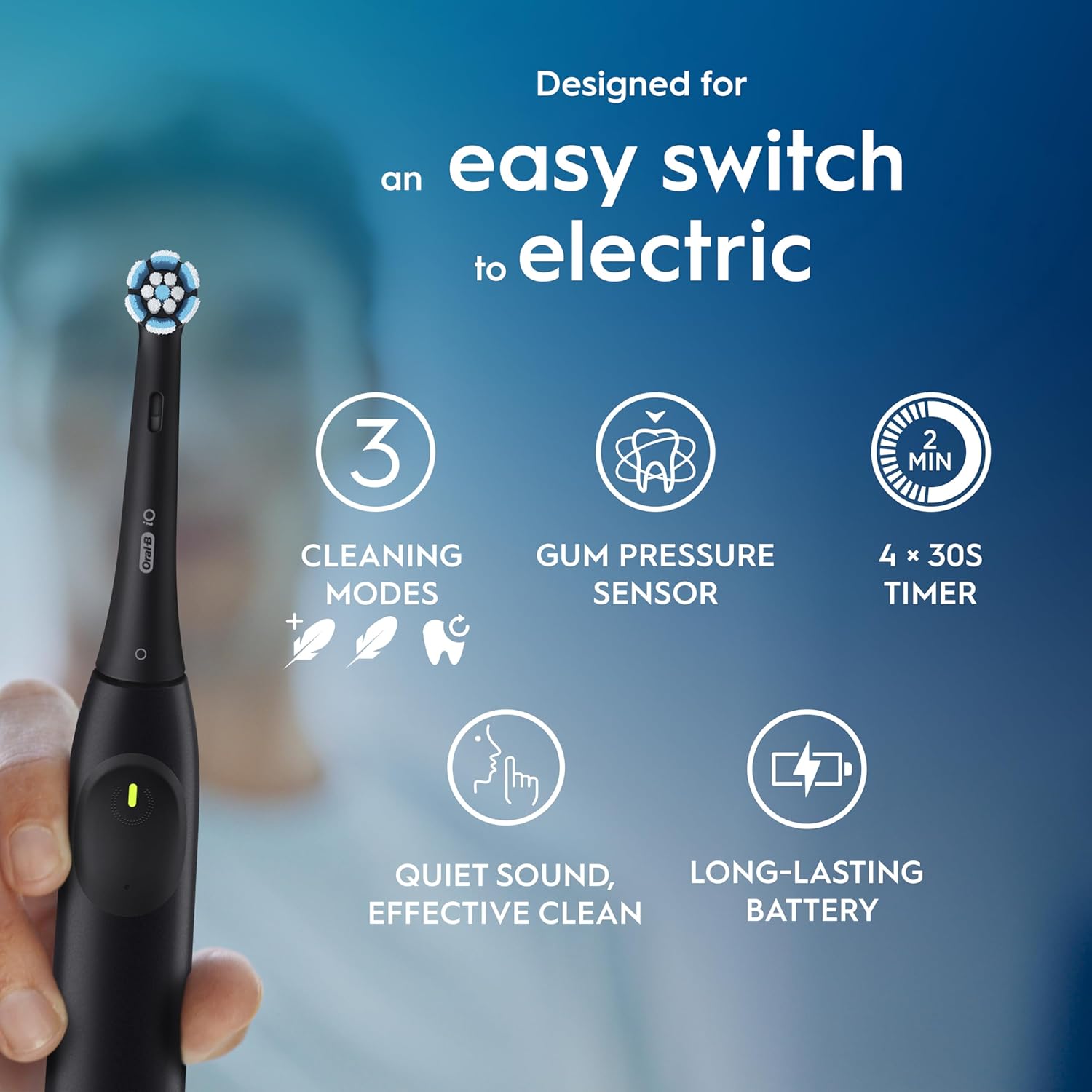 How to Use: Oral-B iO2 toothbrush with brush head