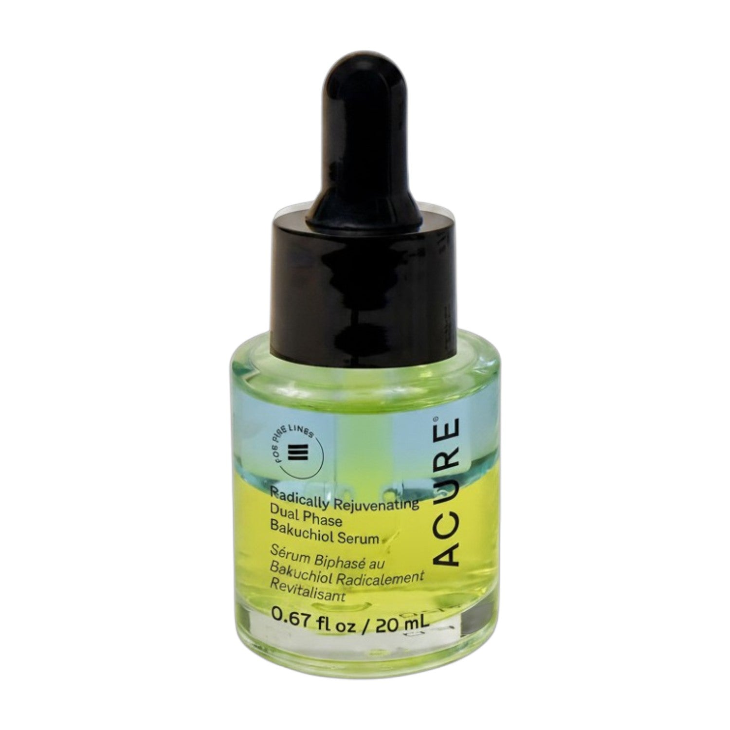 Acure Radically Rejuvenating Dual Phase Bakuchiol Serum bottle 20ml