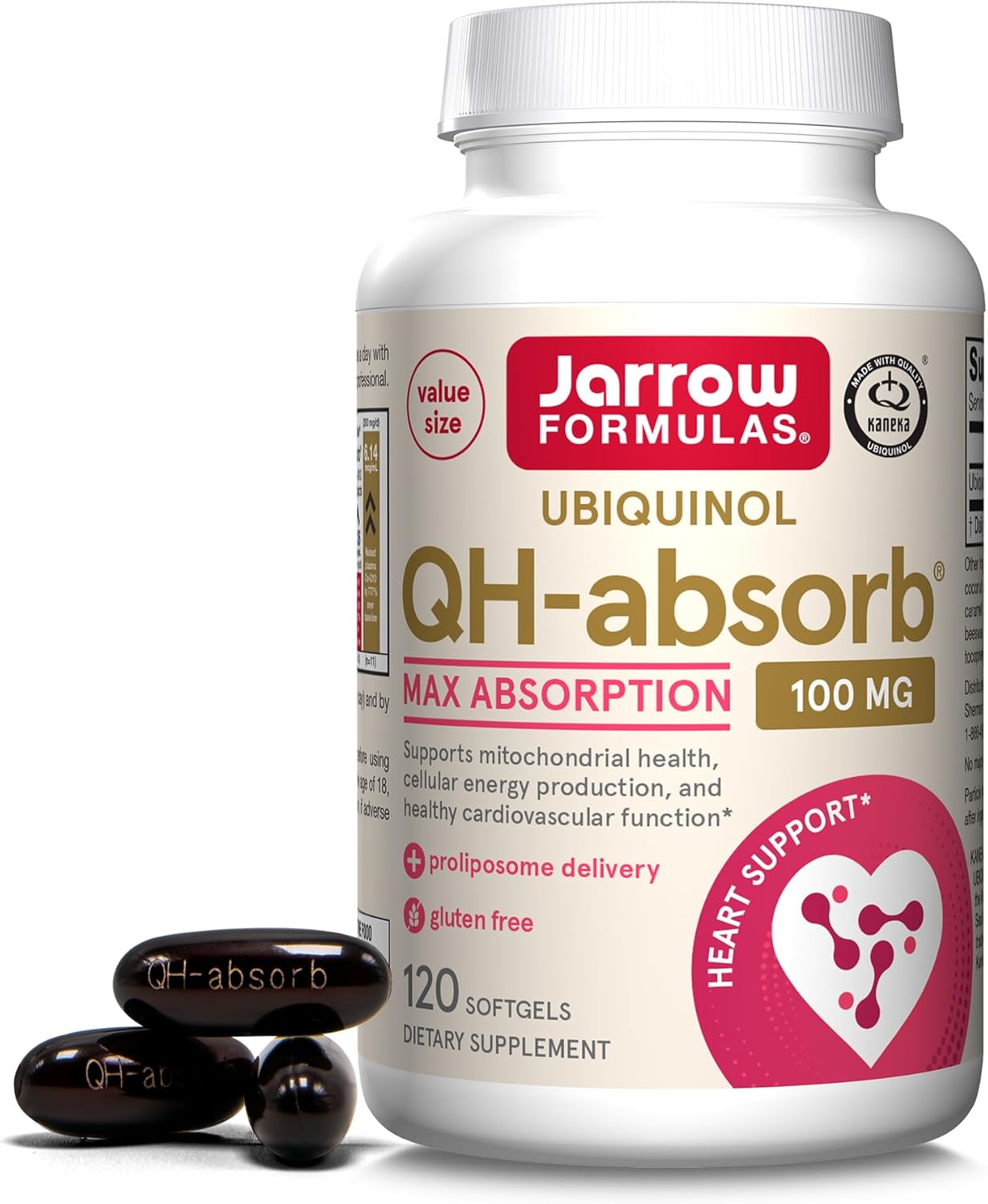 Jarrow Formulas QH-absorb  100 mg – 60-120 Softgels