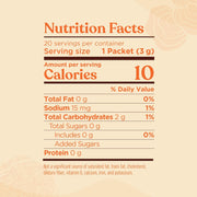 Four Sigmatic Lion’s Mane elixir ingredients and nutrition panel on packaging