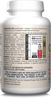 How to Use Image: Jarrow Formulas Ubiquinol QH-Absorb 100mg softgels usage instructions