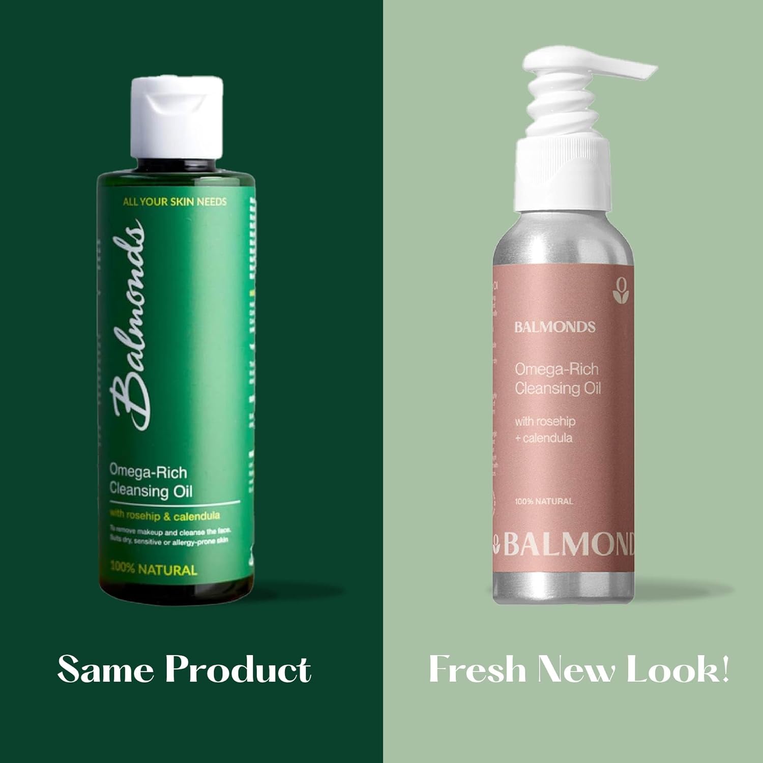Balmonds Omega-Rich Cleansing Oil Natural Face Cleanser - 125ml new look