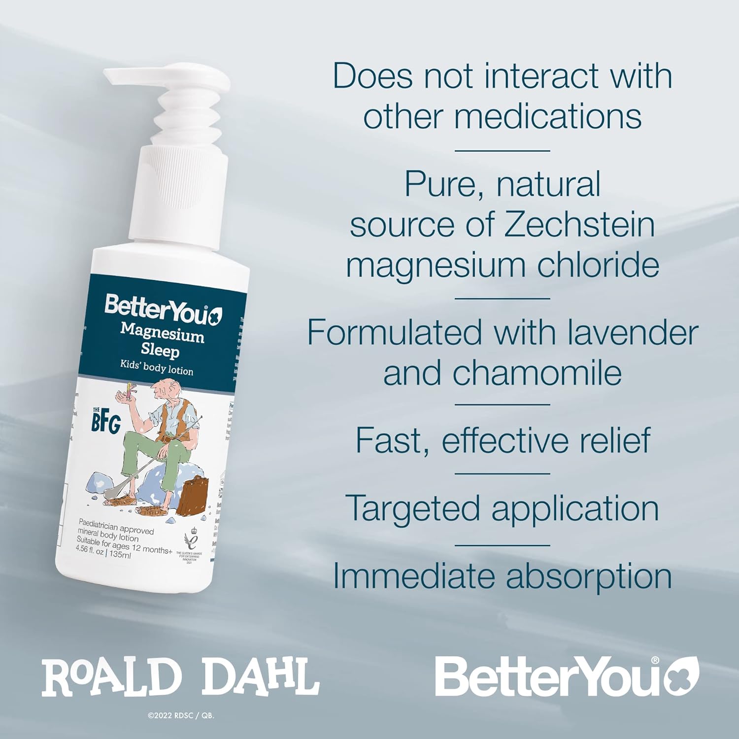 BetterYou Magnesium Kids Body Lotion with Lavender - 135ml