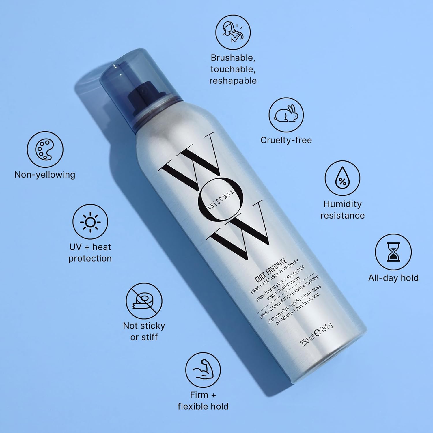 Color Wow Cult Favorite Firm + Flexible Hairspray – 250ml