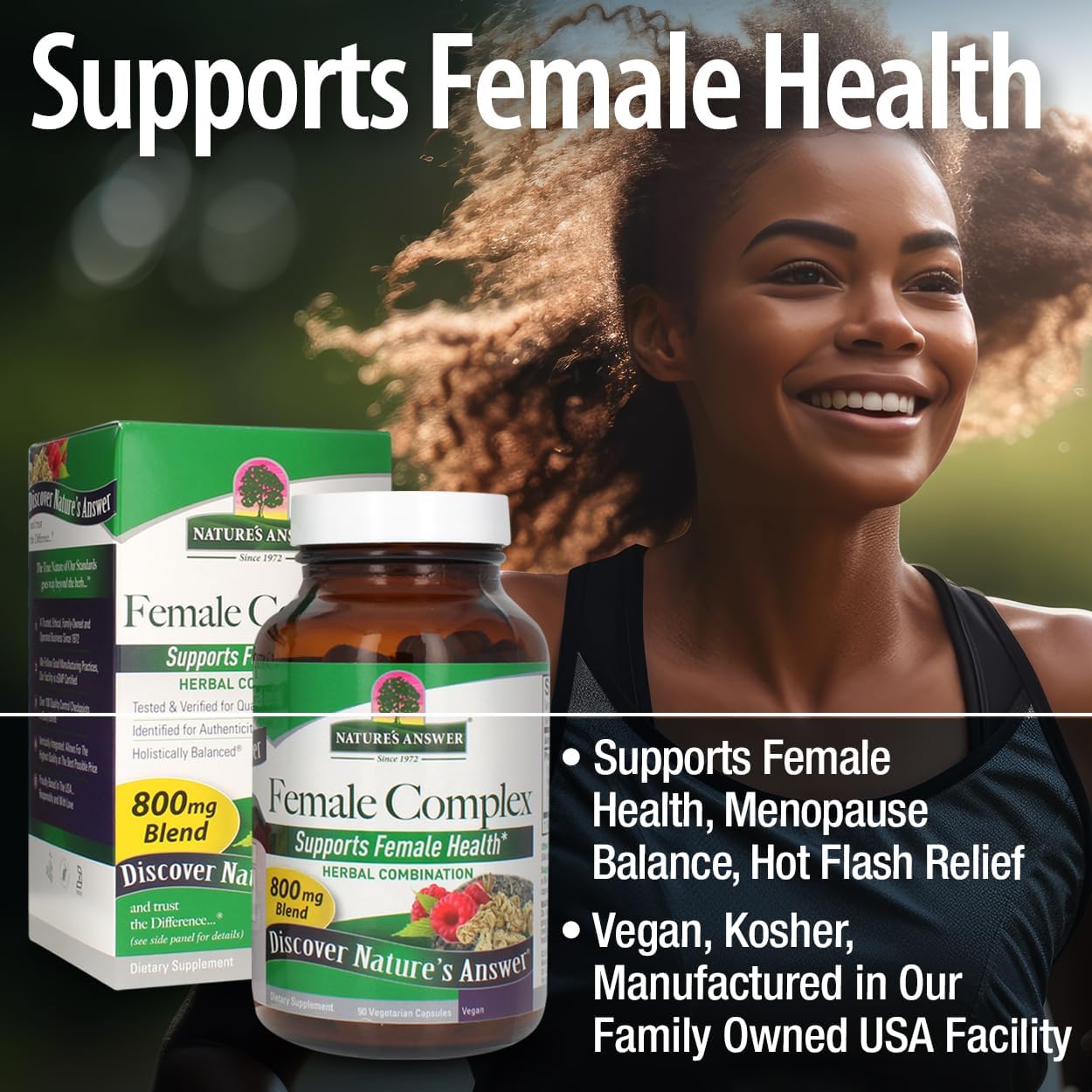 Nature’s Answer Female Complex Vegetarian Capsules – 90 Count